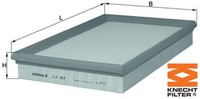 Knecht LX63 Luftfilter Luftfiltereinsatz FüR Porsche FüR VW