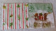 2 Individual Cocktail Napkins For Decopauge