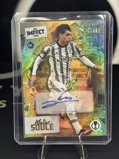1/1 2023 Topps Impact Juventus Turin Matias Soule RC Rookie Auto