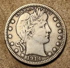 1914 Barber Quarter No Reserve