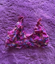 Victoria  s Secret Floral Lace Bralette   Pink/Multi   Size L
