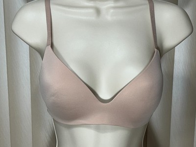 Calvin Klein Wireless T Shirt Bra 32C Convertible Perfectly Fit Beige QF8013