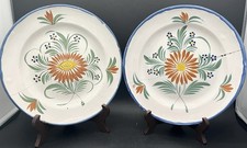 Paire d’assiettes faïence Montgarny ou Waly Argonne XIXème