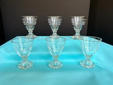 6 MCM Anchor Hocking AHC3 Liquor / Cocktail Boopie Shape Circles & Bands