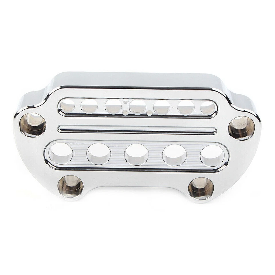 Harley Sportster XL883 1200 Dyna Abrazadera Manillar Superior Moto Intermitente Foto 2 de 4