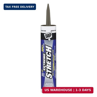 DAP Extreme Stretch Acrylic Urethane Premium Elastomeric Sealant, Iron Stone, 10