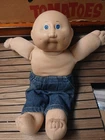 Vintage Cabbage Patch Kids Doll Coleco Boy 16" Blue eyes 1982
