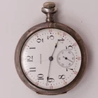 Antique Waltham Sterling Silver Pocket Watch Pre-Owned Doesn't Run (44-06)
