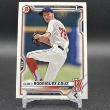 Elmer Rodriguez Rookie Card 2021 1st Bowman Draft BD-37 MLB Debut