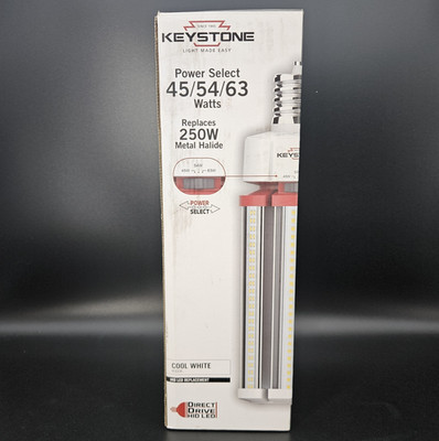 Keystone Power Select LED HID Lamp 45/54/63W EX39 Base   Cool White 4000K   NEW
