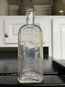 Rare Georgia Bottle with Teeth! Holmes Sure Cure Mouthwash Macon Ga