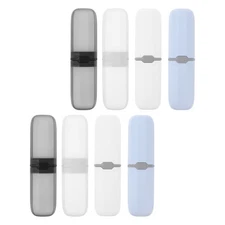 8 Pcs Portable Toothbrush Holder Case Seal Travel Oral Care Storage