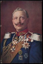 Deutsches Reich 1914 Karte Kaiser Wilhelm II. Feldmarschalluniform mit Orden