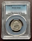 1936-D Washington Quarter PCGS XF 45 Key Date, Terrific Collector's Coin.