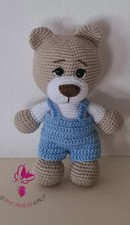 Orsetto, amigurumi personalizzabile, fatto a mano, uncinetto, regalo benvenuto
