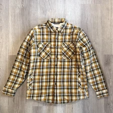 KUHL Mens Joyrydr Flannel Sherpa Fleece Lined Shirt Jacket (M) Medium