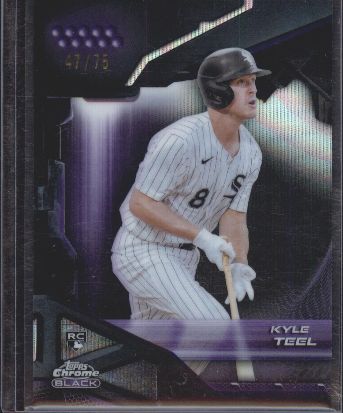 2026 Topps Chrome Black #85 Kyle Teel Purple Refractors #/75