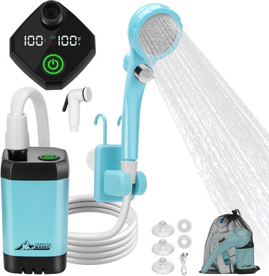 Portable Shower for Camping, 6000Mah Outdoor Electric Shower Rechargeable Pump w