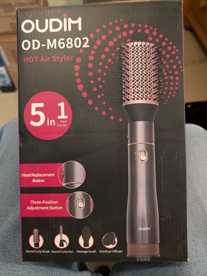 OUDIM OD-M6802 5-in-1 Hot Air Brush Multi Styler with Attachments (NEW IN BOX)