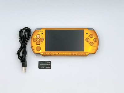 Sony PSP 3000 Console Bright Yellow Japan Games Region Free Please