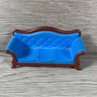 Vintage 1989 Playmobil Victorian Mansion Blue Living Room Couch Replacement