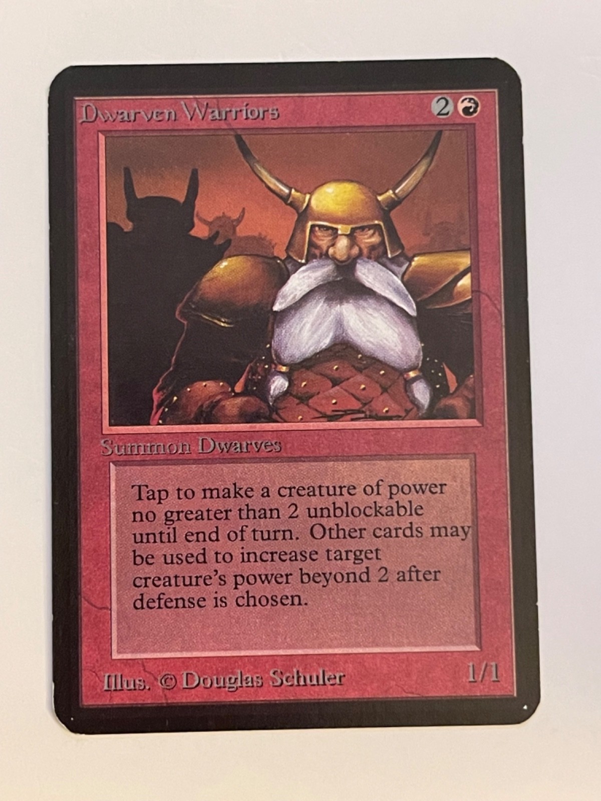 Dwarven Warriors Alpha LP MTG Magic the Gathering a
