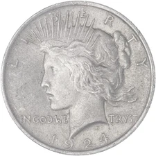 1924 (P) Peace Dollar Extra Fine See Pics K205