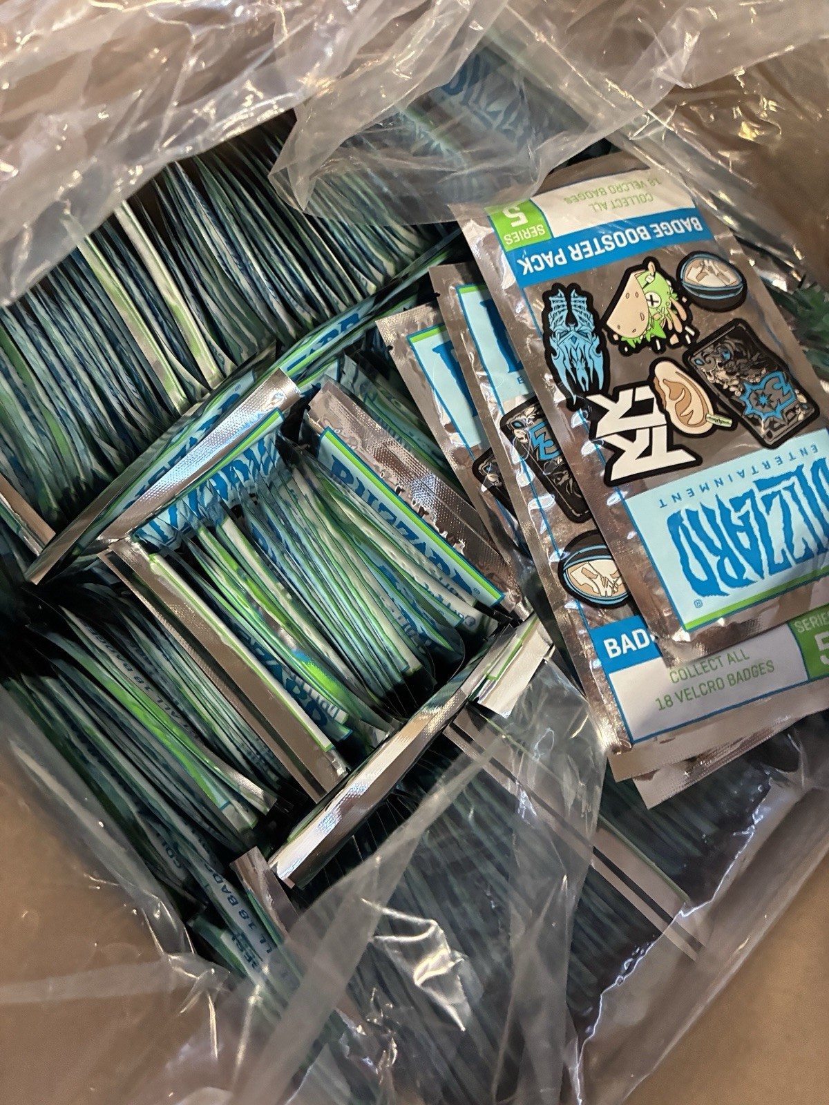 Blizzard Entertainment Series 5 Badge Booster BULK BOX OF 240 PACKS