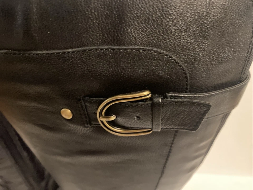 Размер 7. 5 ШИРОКИЙ СТЕРЖЕНЬ ИКРЫ черный NATURALIZER N5 ELIANE высокий кожаный платье ботинки - Изображение 3 из 4