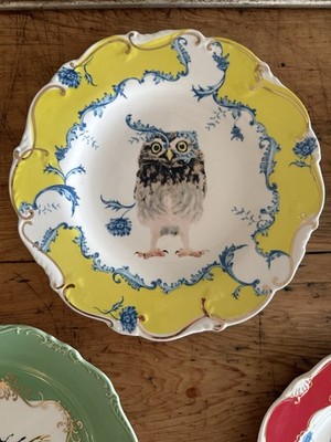 Set/5 ANTHROPOLOGIE Nature Table LOU ROTA Scalloped Salad Dessert