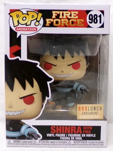 Funko Pop! Fire Force 981 Shinra With Fire Box Lunch Exclusive 2021 Animation