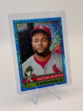 Victor Scott II [Light Blue Sparkle Chrome] #612 2025 Topps Heritage High Number