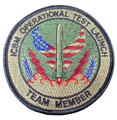 ICBM Operational Test Launch Team Member Vintage Air Force Missile Patch
