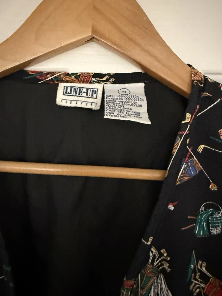 Vintage Golf Vest Women's Medium Line Up Full Zip Classy Retro 90s - Image 3 of 4