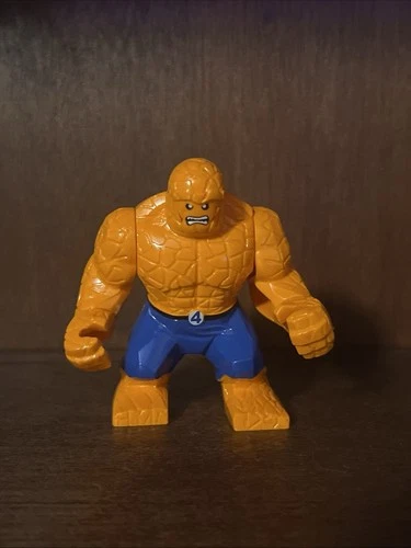 The Thing Fantastic Four Custom Big Figure Orange Character Minifigure - product listing photo