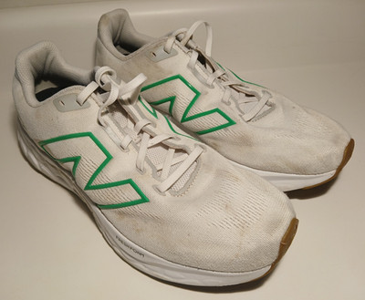New Balance Fresh Foam 680 v8 Running Shoes Mens 12D White Green Sneakers