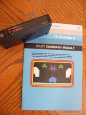 TI-99 / 4A  1981 TI SPACE INVADERS GAME CARTRIDGE WITH THE MANUAL, PHM 3053