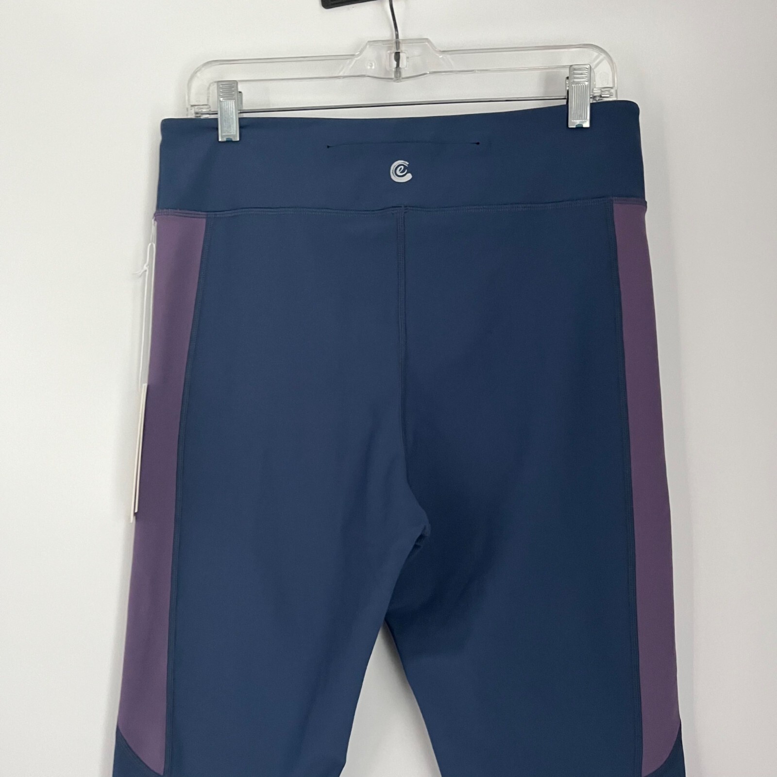 Johnny Was Calme Color Blocked Blue Purple Pull On Leggings X-Large XL image 8