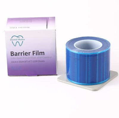 Dental Barrier Film Blue 1 Roll - (4''x6'') 1200 Sheets Per Roll