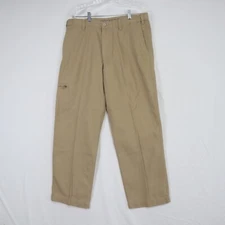 Dockers Pants Mens 36x30 Classic Fit Cargo Flap Pocket Outdoor Casual Canvas Tan