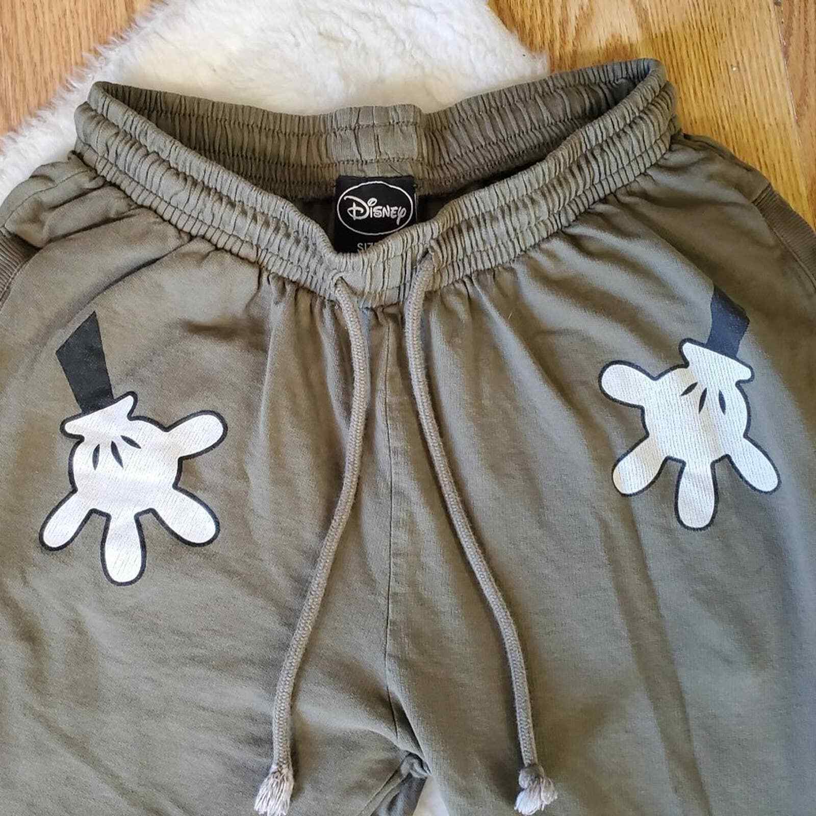 UNIQUE DISNEY CUFFED HEM DRAWSTRING MICKEY HANDS … - image 3
