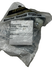 LEVITON 4720-C LOCKING PLUG 15A 125V L5-15P BLACK AND WHITE NEW