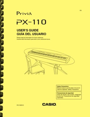 電子ピアノ CASIO Privia PX-110 説明書付き s-l400.jpg