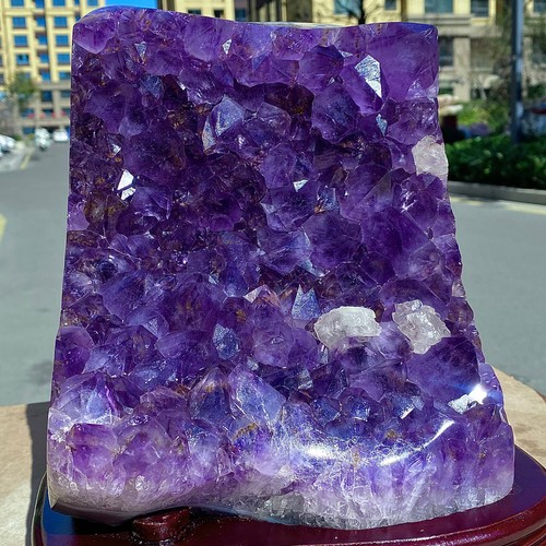 17.5LB Natural Brazilian Amethyst Crystal Point Stone Cluster Quartz Crystal - Picture 2 of 9