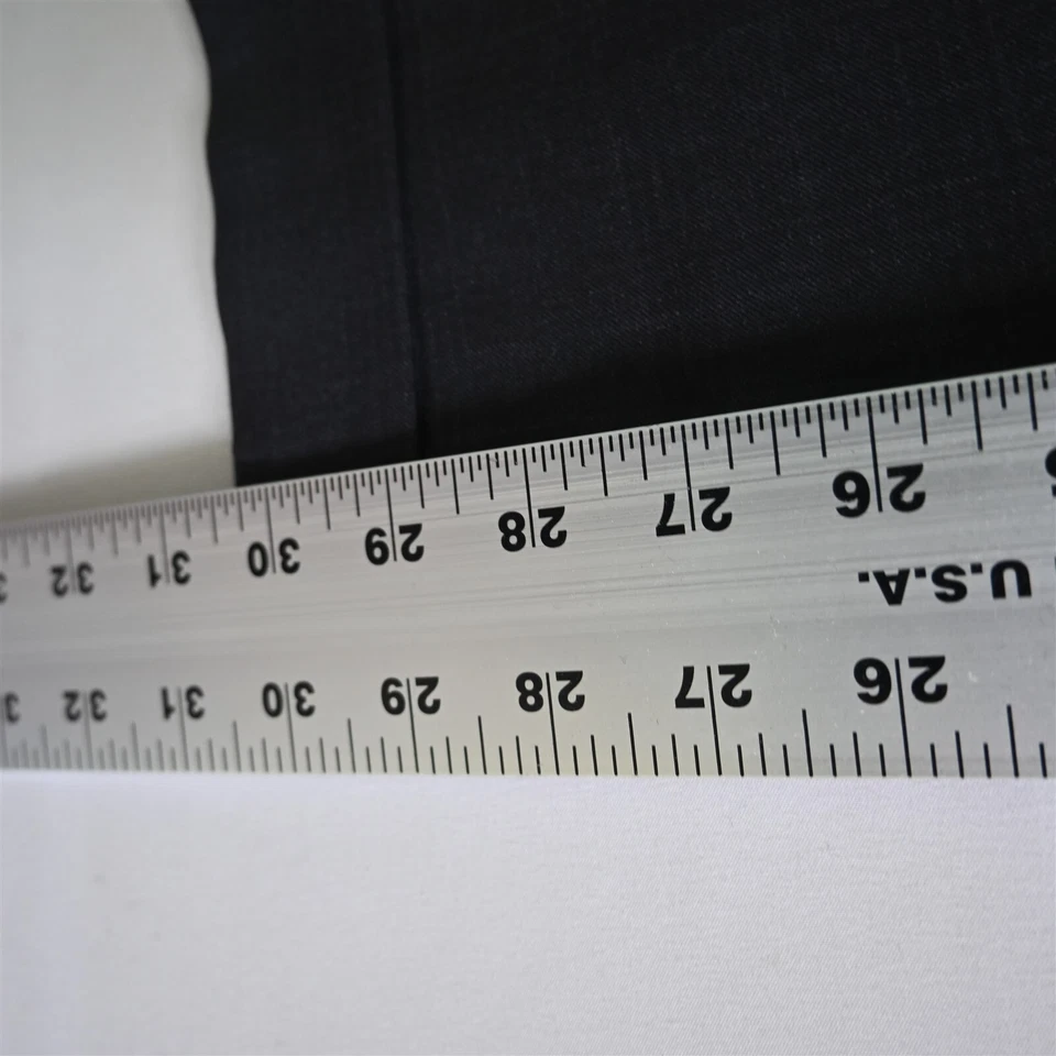 Hart Schaffner Marx 36x30 Gray Check 100% Wool Pleated Cuffed Mens Dress Pants - Image 4 of 4