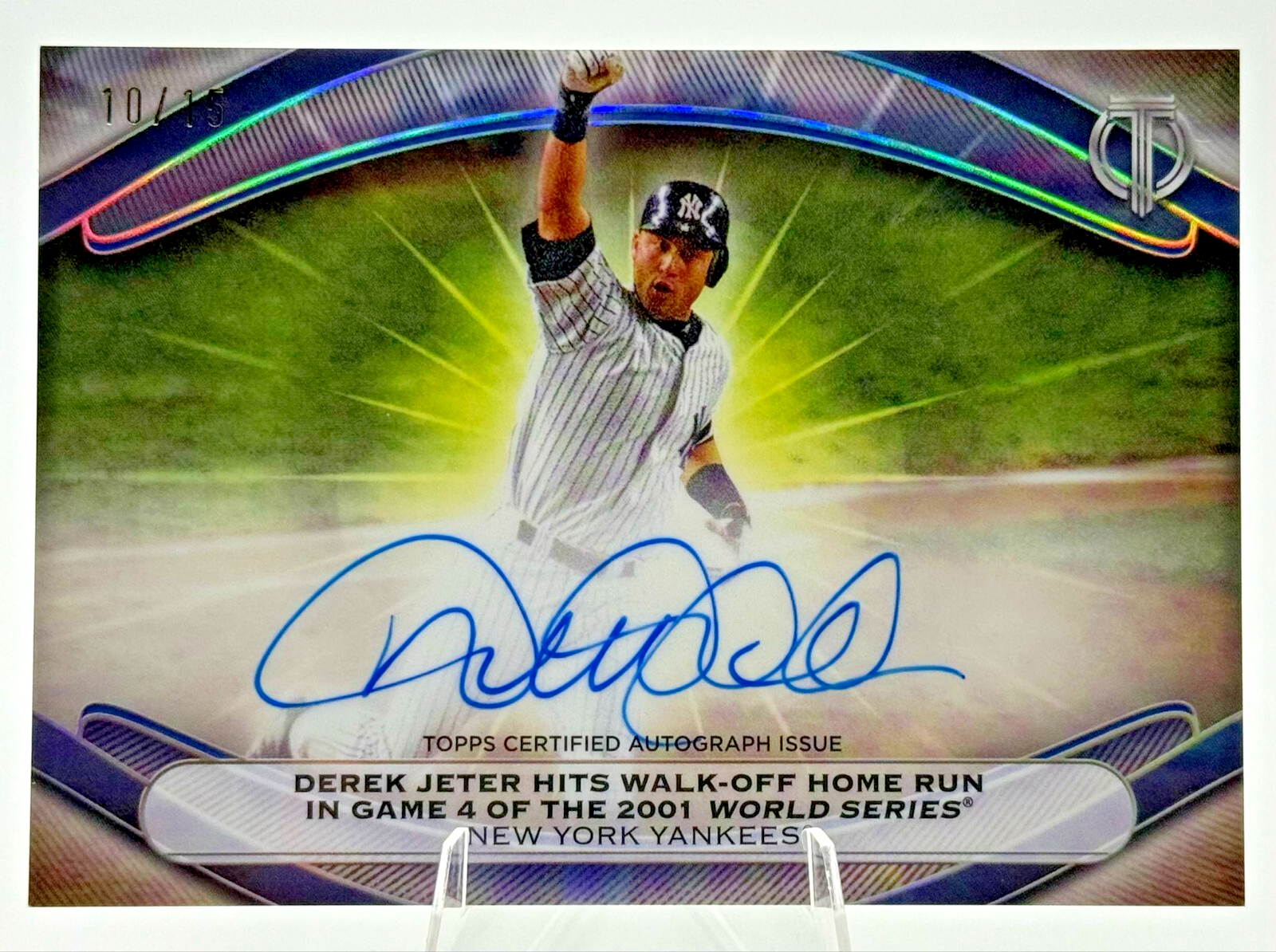 2025 Topps Tribute Derek Jeter Joe Buck Calling The Shot Dual Auto 15