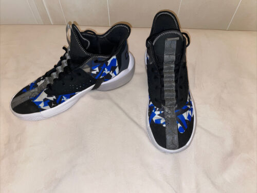 Jordan React Elevation PF 'Fractal Pattern - Black Racer Blue Größe 10 Herren - Bild 3 von 7