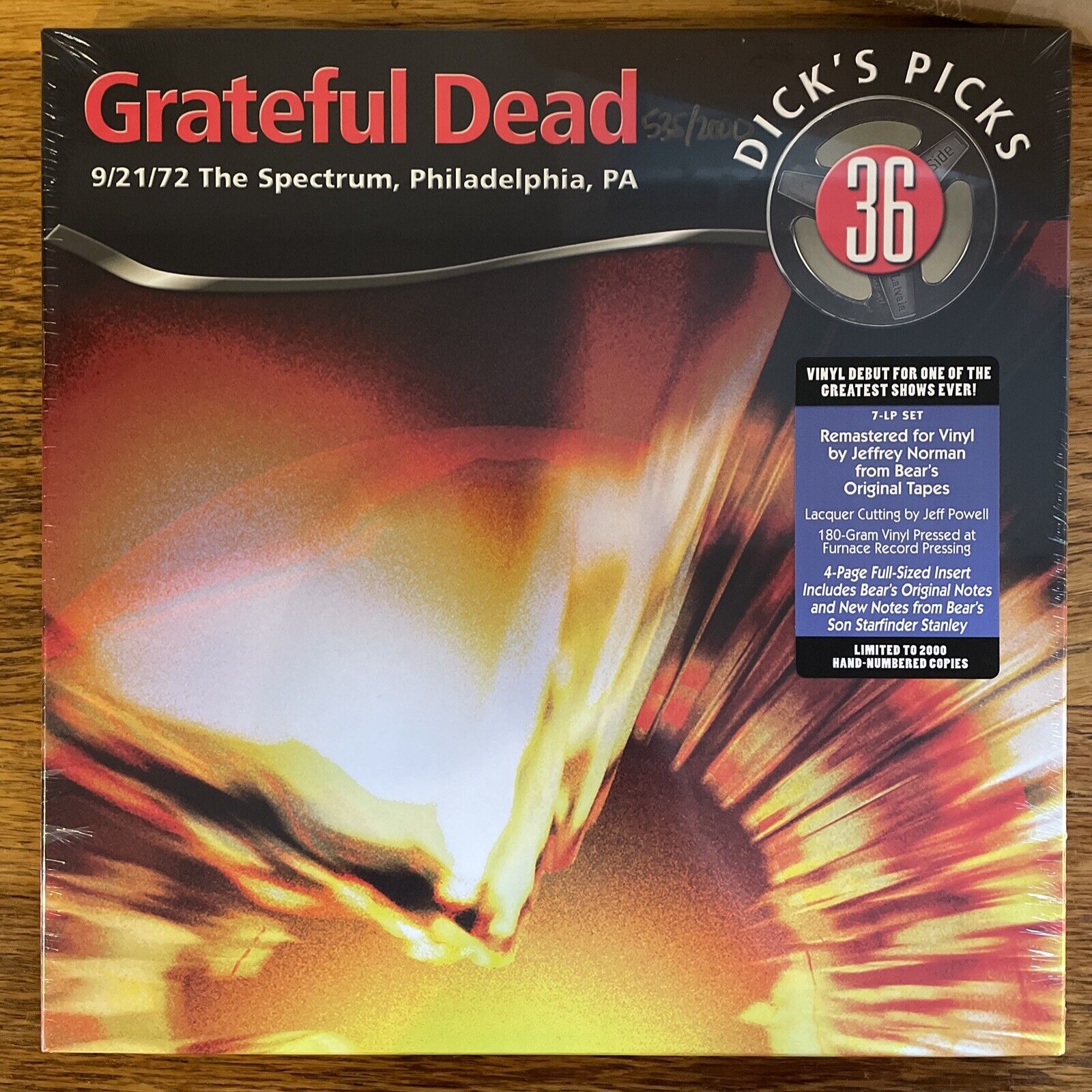 Grateful Dead, Spectrum PA Dick's Picks 36, 7LP Vinyl Box Set Ltd Ed #535 New