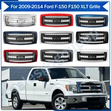 For 2009-2012 13 14 Ford F-150 F150 XLT Grille Front Bumper Upper Grill Assembly