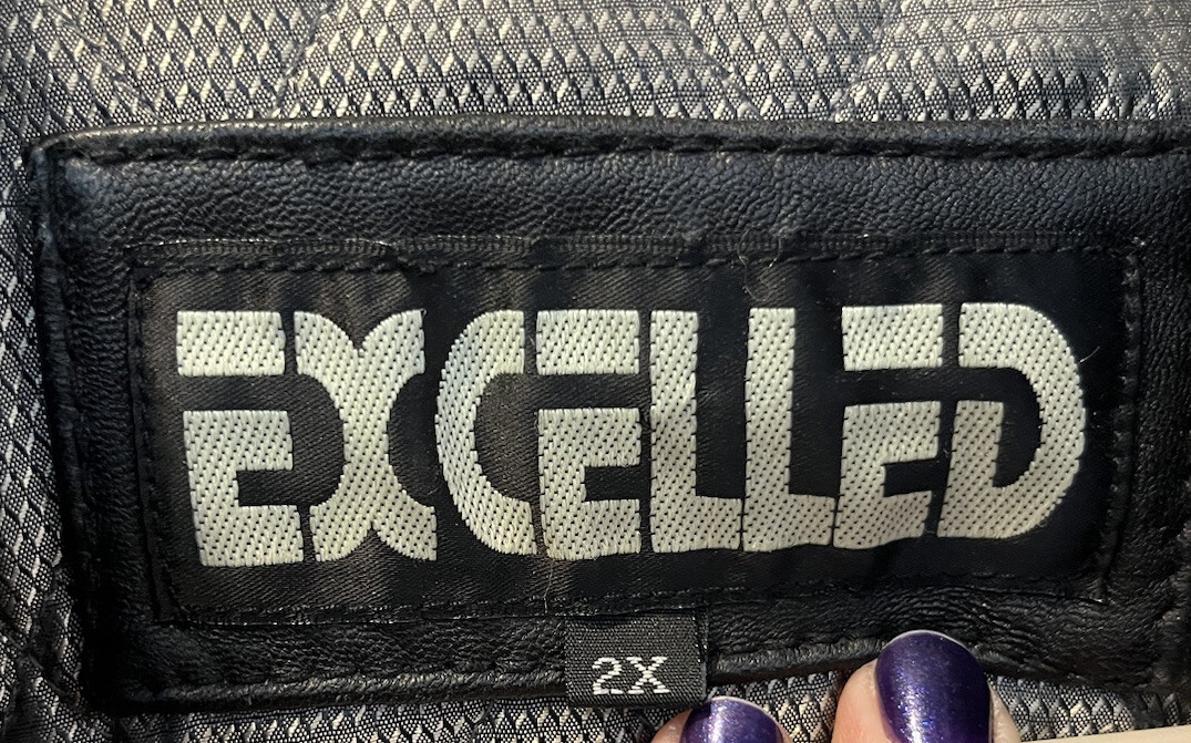 Excelled Men's Leather Jacket Black 2XL | eBay